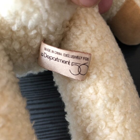 Vintage Ted D. Bear Department 56 Jointed Plush Bear with leather dress jacket - Picture 8 of 10